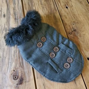 Dog Jacket with faux fur color Size Small